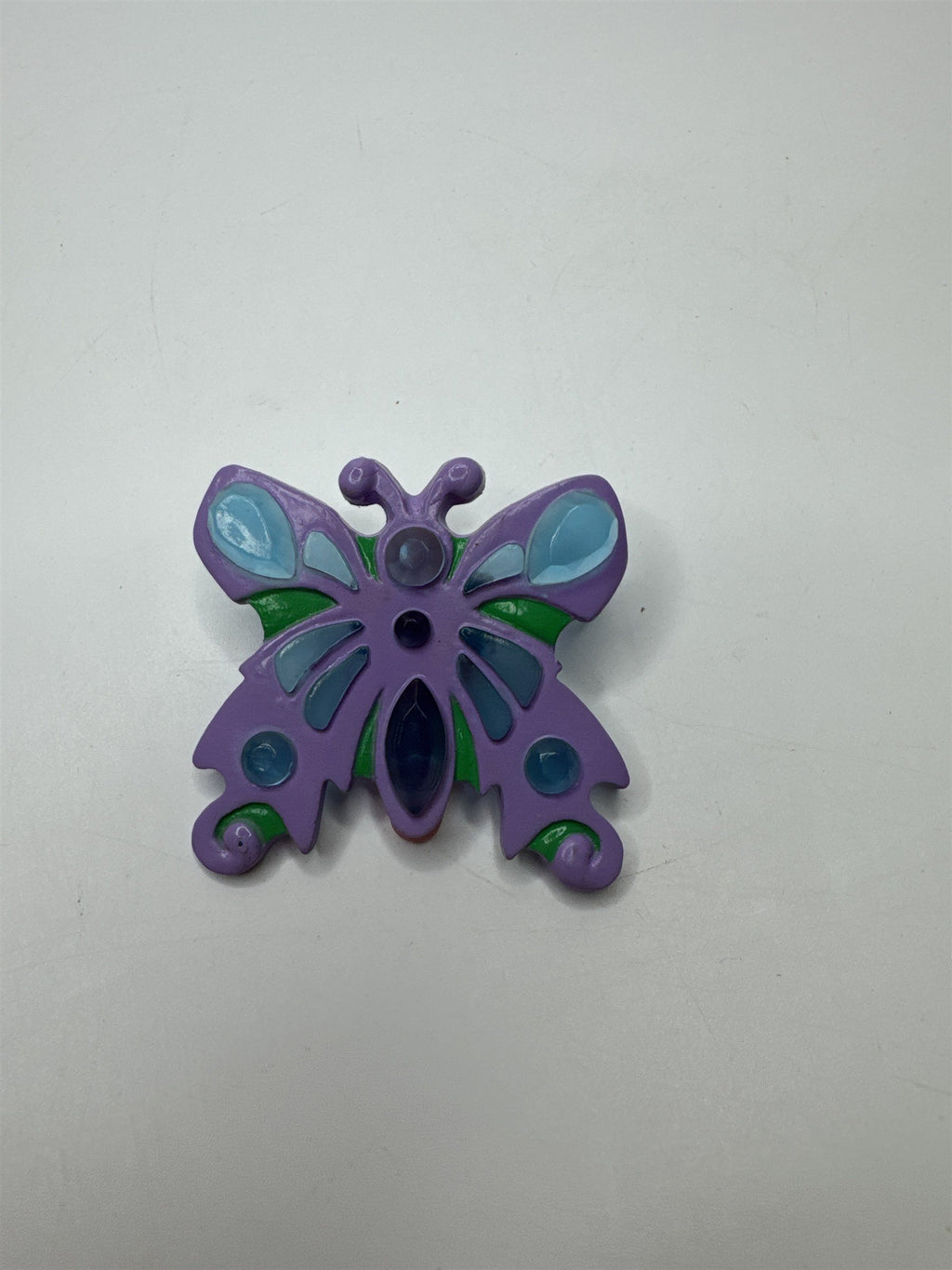 Vintage Child's Butterfly Clip With Faux Gems All Over