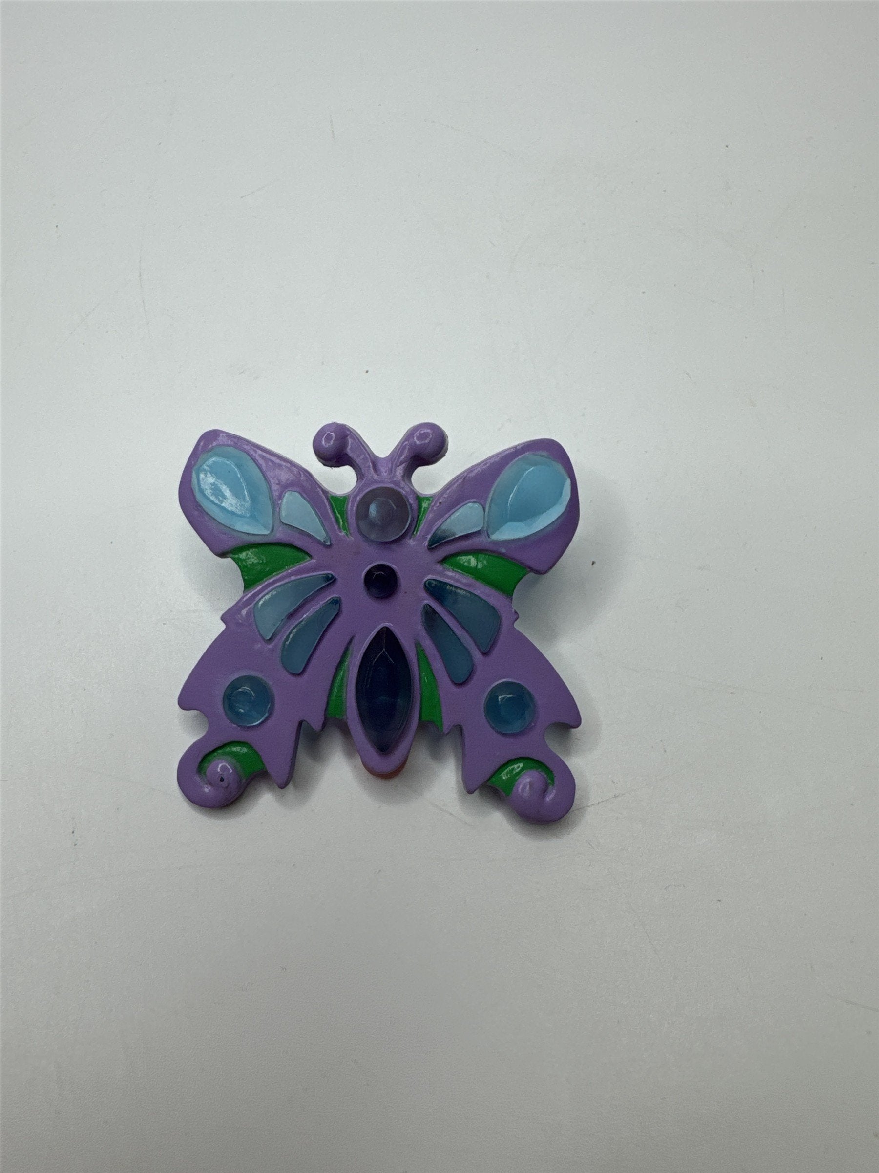 Vintage Child's Butterfly Clip With Faux Gems All Over