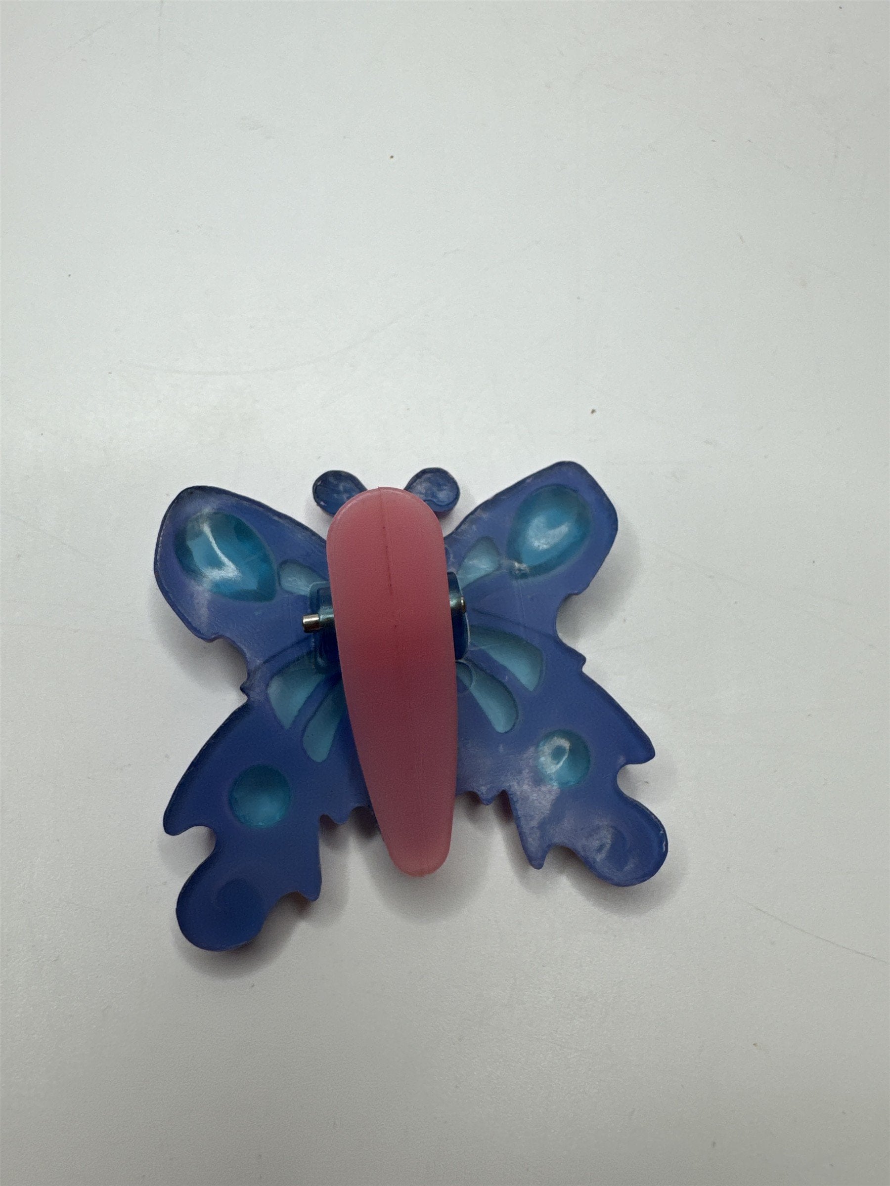 Vintage Child's Butterfly Clip With Faux Gems All Over