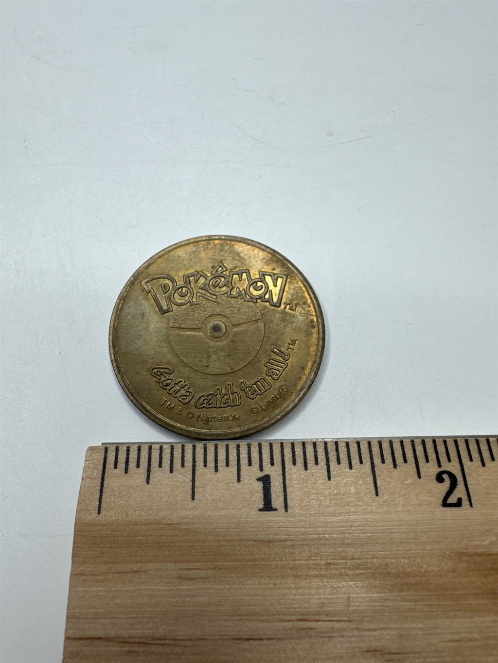1999 Vintage Nintendo Hasbro Pokemon Battle Coin Gold Butterfree #12