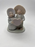 Vintage 90s HOMCO Circle of Friends Masterpiece I Love Jesus Figurine