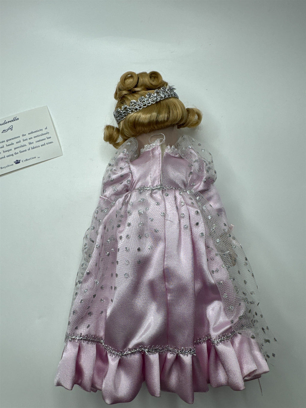 Vintage Royalton Collection Cinderella Bisque Porcelain Doll Pink Dress
