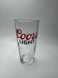 Coors Light Embossed Mountain Logo 16oz Pint Beer Glass Barware