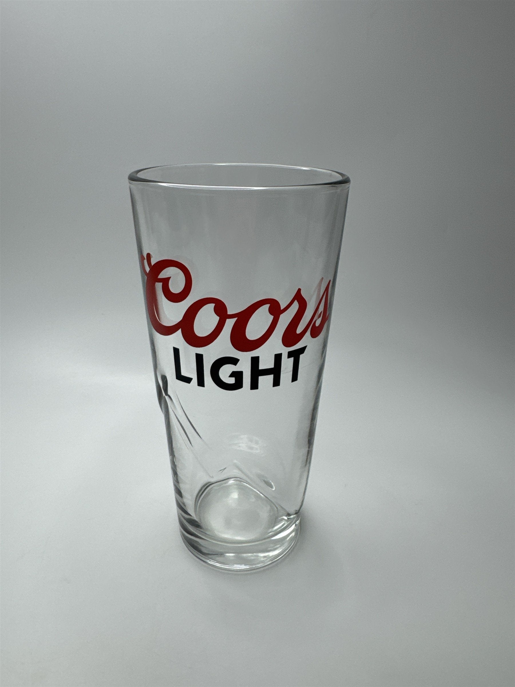 Coors Light Embossed Mountain Logo 16oz Pint Beer Glass Barware
