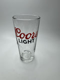 Coors Light Embossed Mountain Logo 16oz Pint Beer Glass Barware