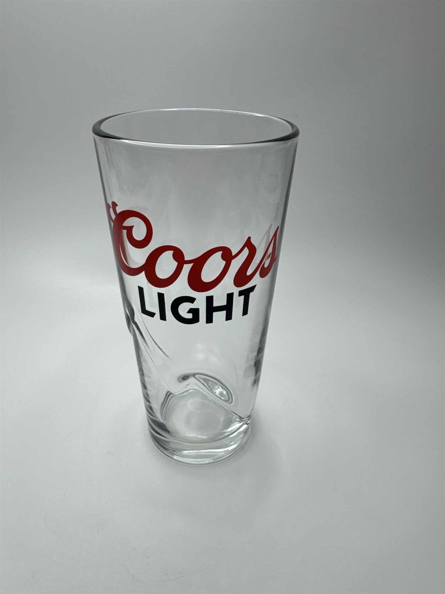 Coors Light Embossed Mountain Logo 16oz Pint Beer Glass Barware
