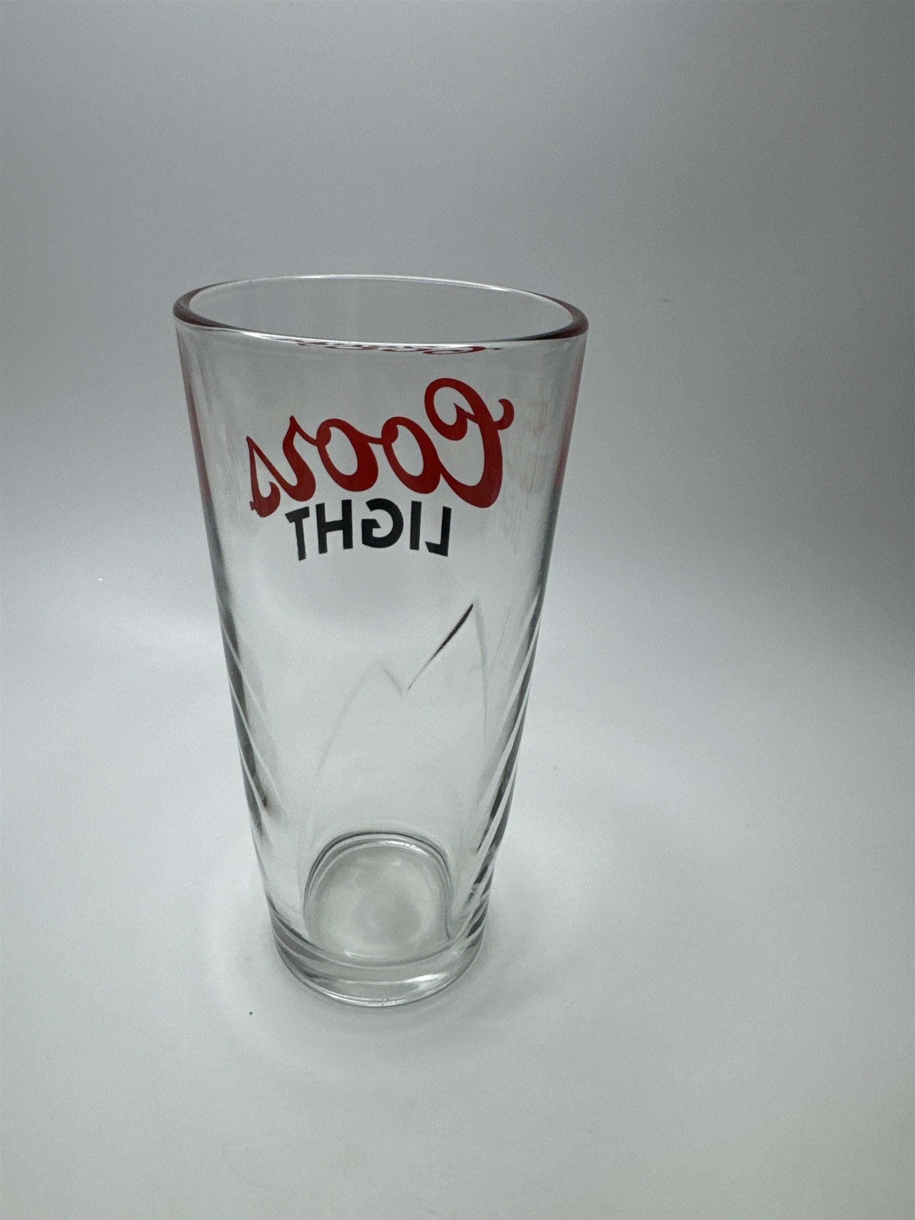 Coors Light Embossed Mountain Logo 16oz Pint Beer Glass Barware
