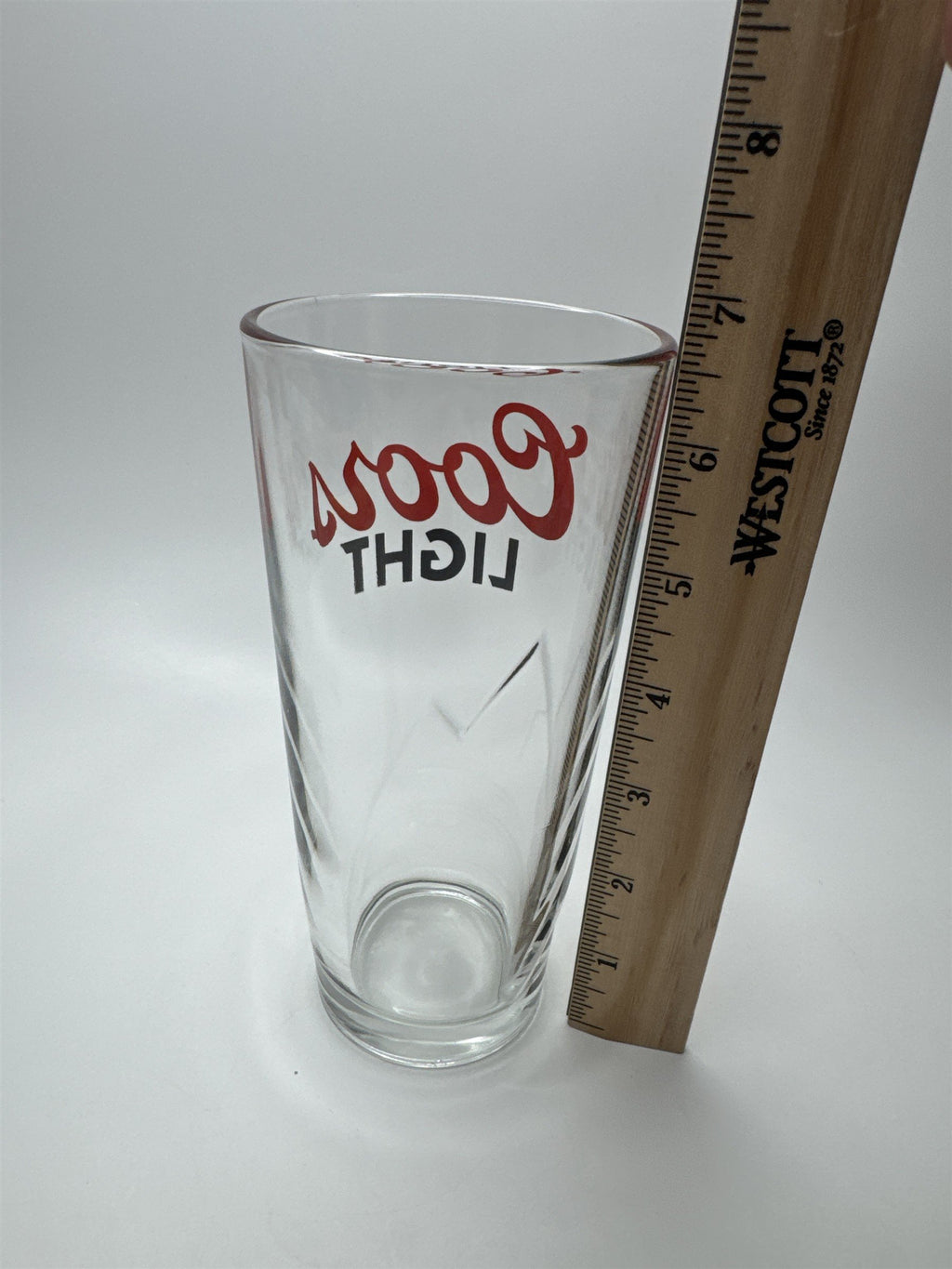 Coors Light Embossed Mountain Logo 16oz Pint Beer Glass Barware