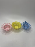 Vintage Hard Plastic Baskets 1950s Party Favor Shower Candy Easter Gift