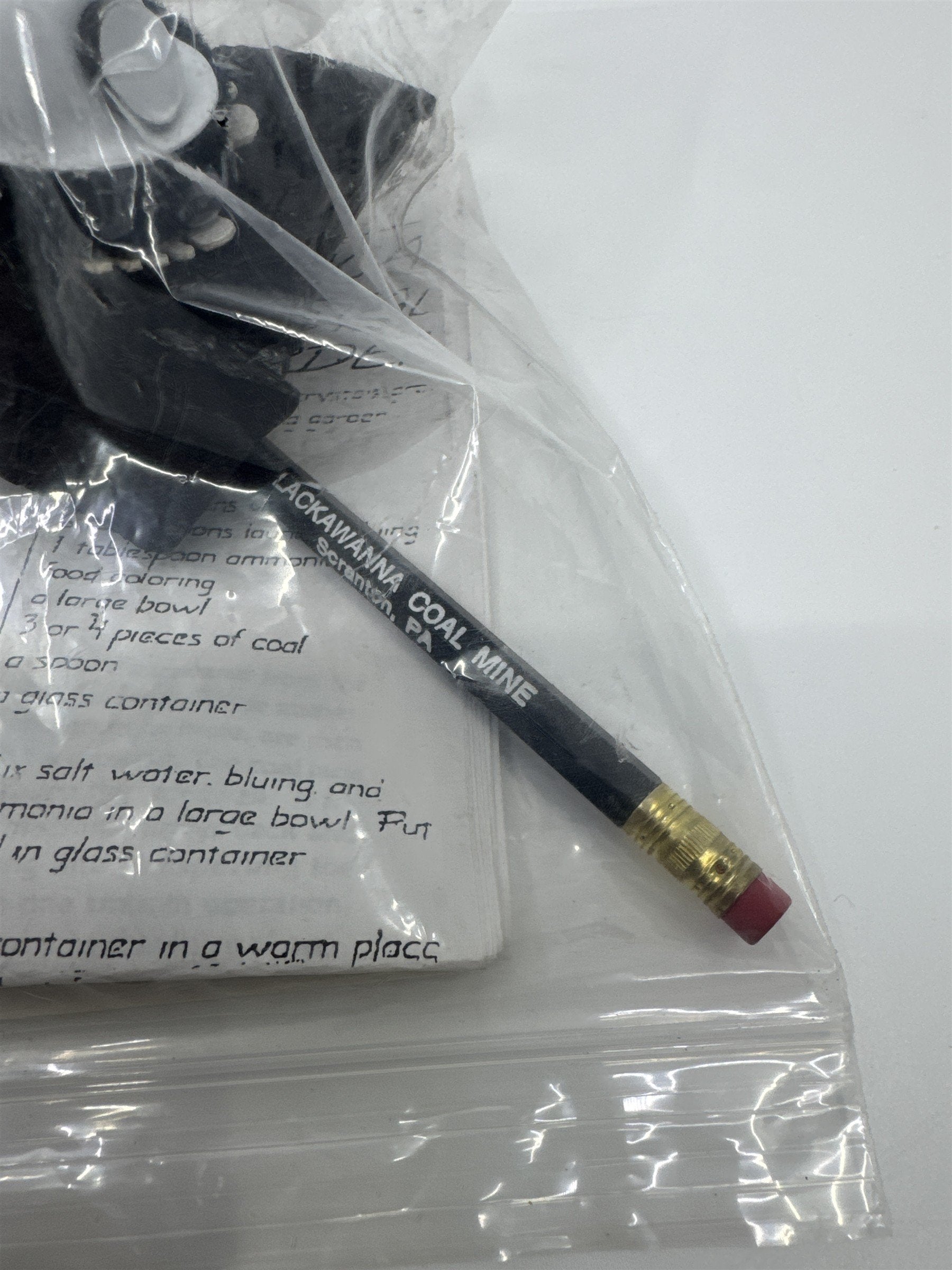 Vintage Lackawanna Coal Mine Scranton, PA Gift Set W/ Black Coal and Pamphlet
