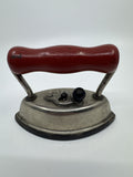 Vintage Miniature Dover Dolly Iron Made In the U.S.A Cast Iron W/ Wooden Handle