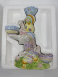 Vintage Home Interiors Ceramic Easter Bunny Tealight Candle/Candy Holder
