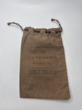 Vintage The First National Bank Pittston PA Pennsylvania Member FDIC Money Bag