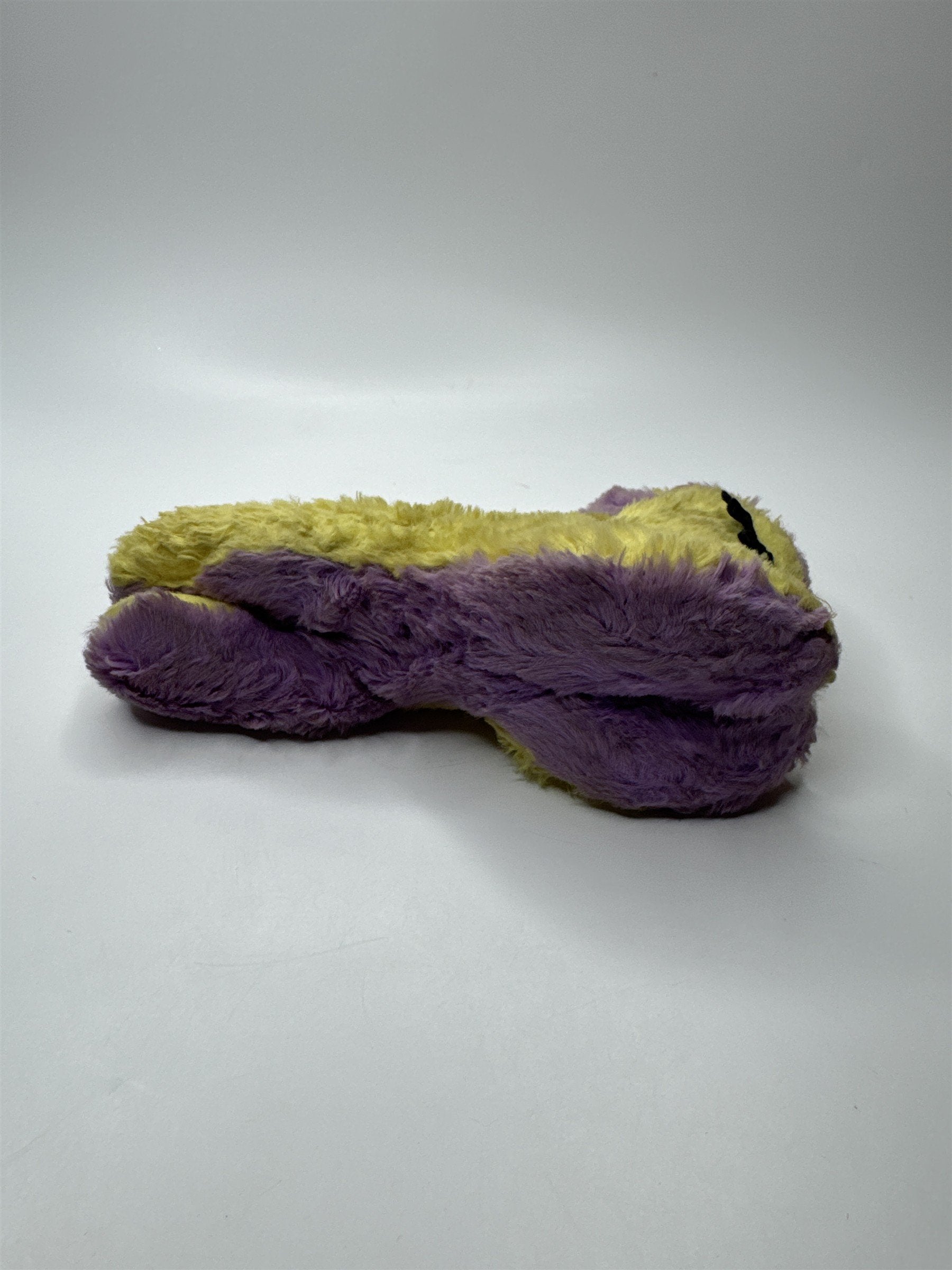 Retro Purple Yellow Rabbit Plushie Stuffed Toy Vintage Animal Collectible