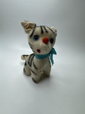 Vintage Jestia Plush White Tiger Cat No. 825 Made in Japan Figure Plushie