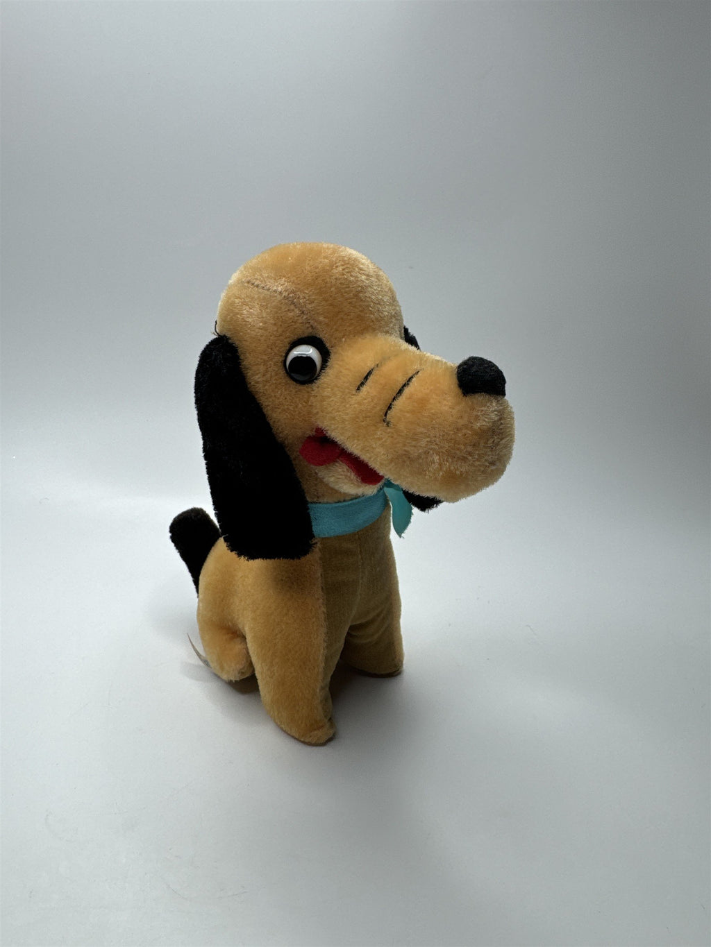 Vintage Jestia Plush Tan Weiner Dog With Tongue Out Made in Japan Plush Toy