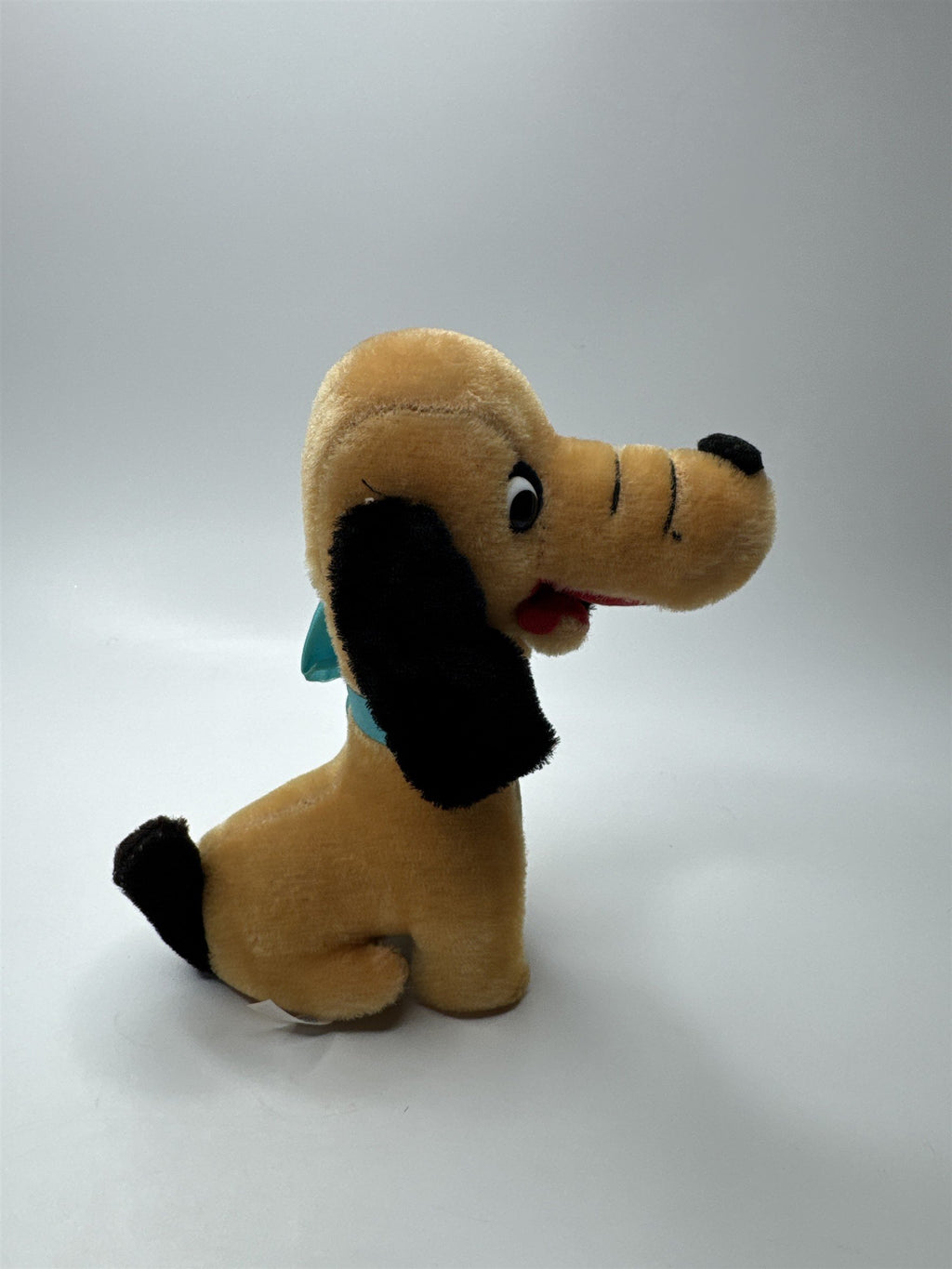 Vintage Jestia Plush Tan Weiner Dog With Tongue Out Made in Japan Plush Toy