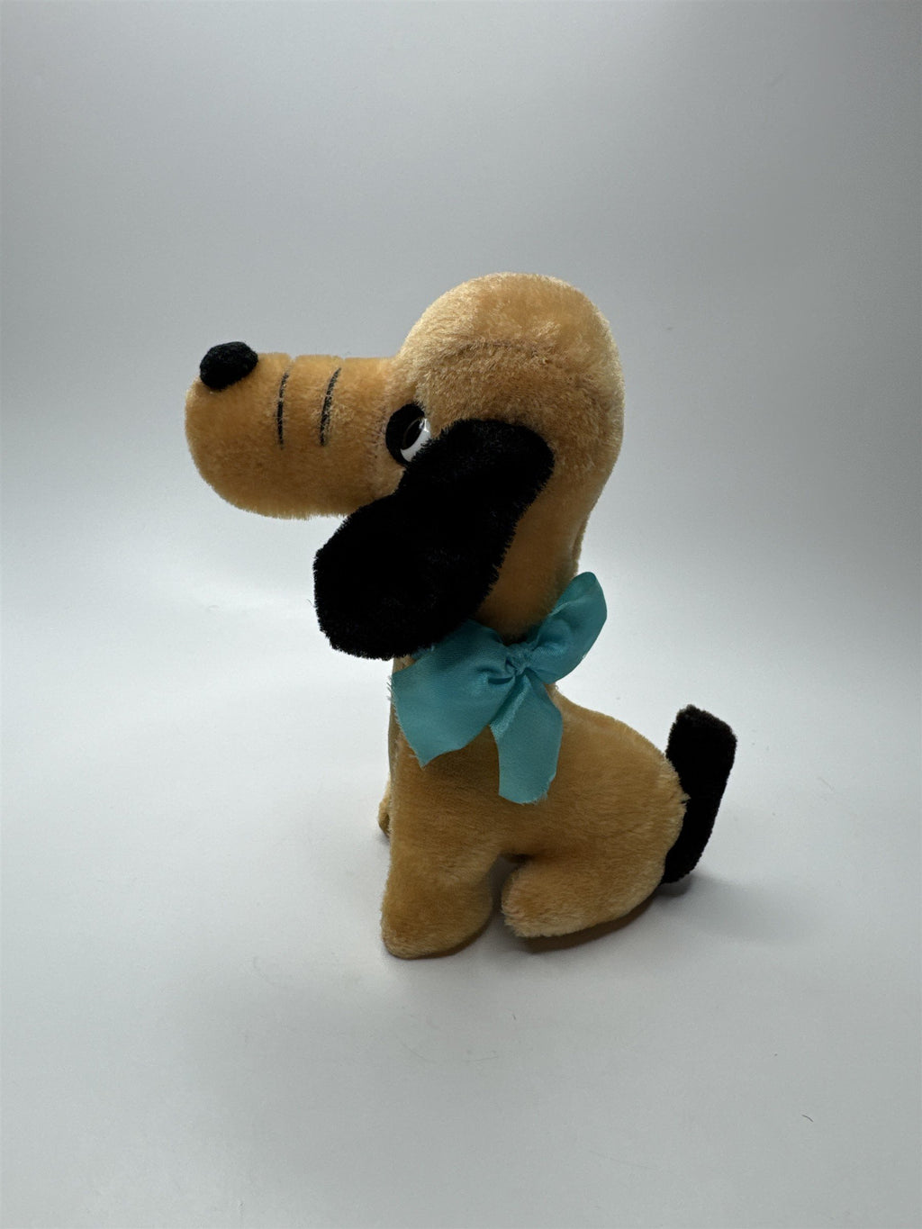 Vintage Jestia Plush Tan Weiner Dog With Tongue Out Made in Japan Plush Toy