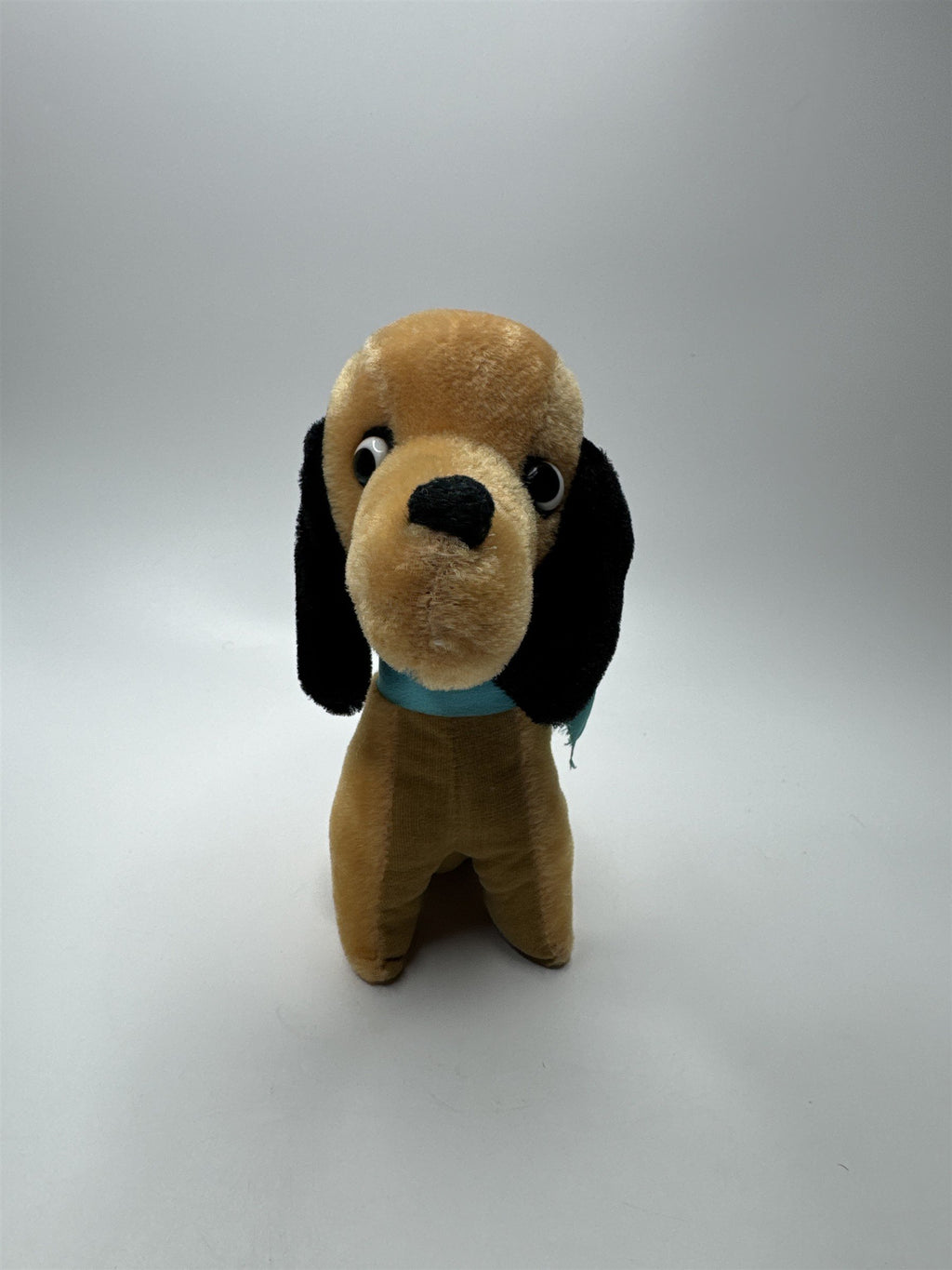Vintage Jestia Plush Tan Weiner Dog With Tongue Out Made in Japan Plush Toy