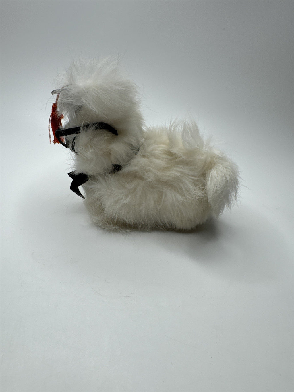 VINTAGE Graduation Dog Plush Toy Japan Rabbit Fur Stuffed Animal Cap Glasses