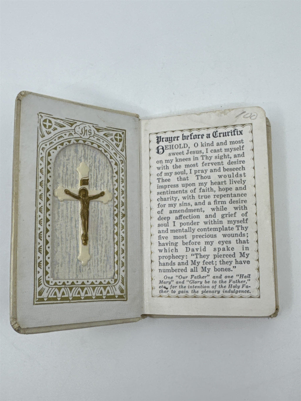 Vintage Small Prayer Book Religious Prayer Book W/ Young Child On Cover