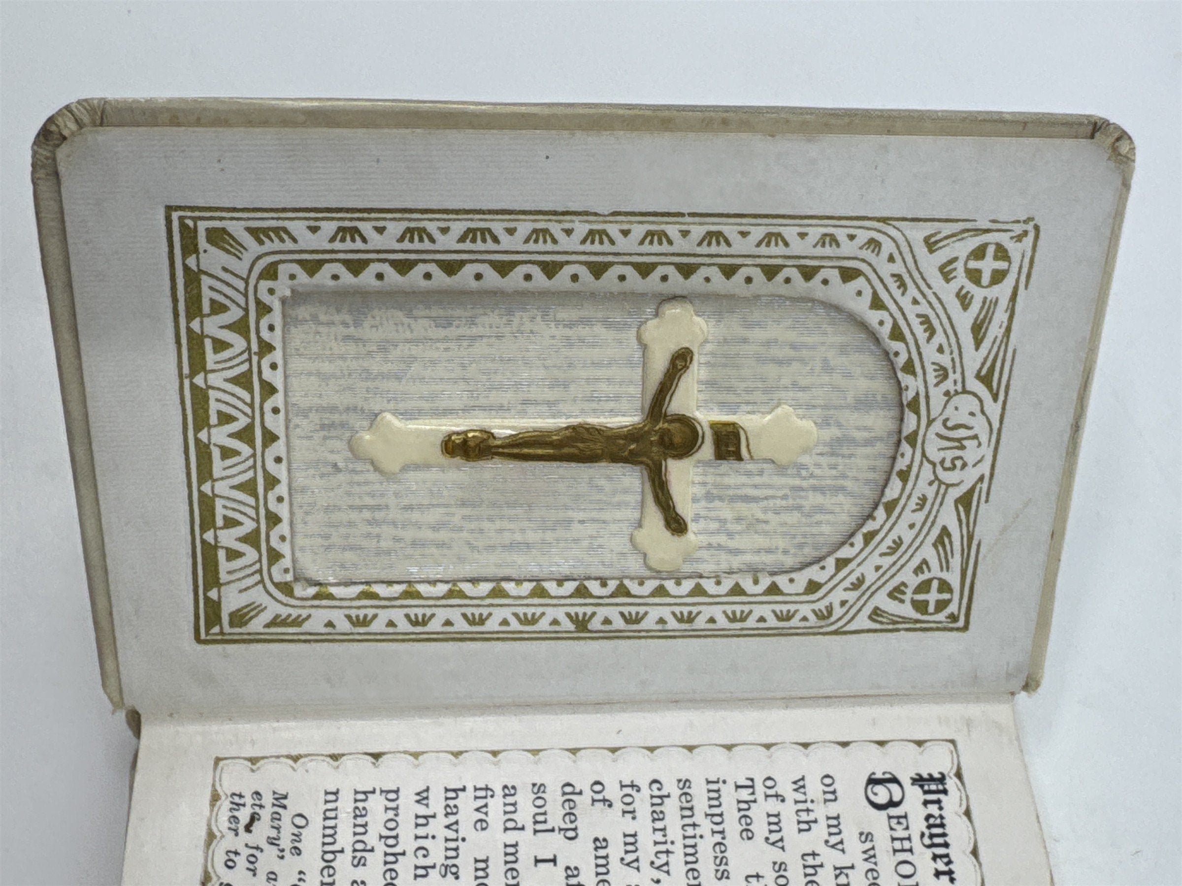 Vintage Small Prayer Book Religious Prayer Book W/ Young Child On Cover