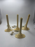 Set of 4 Vintage Window Candlesticks Candolier Electric Candles for Windows