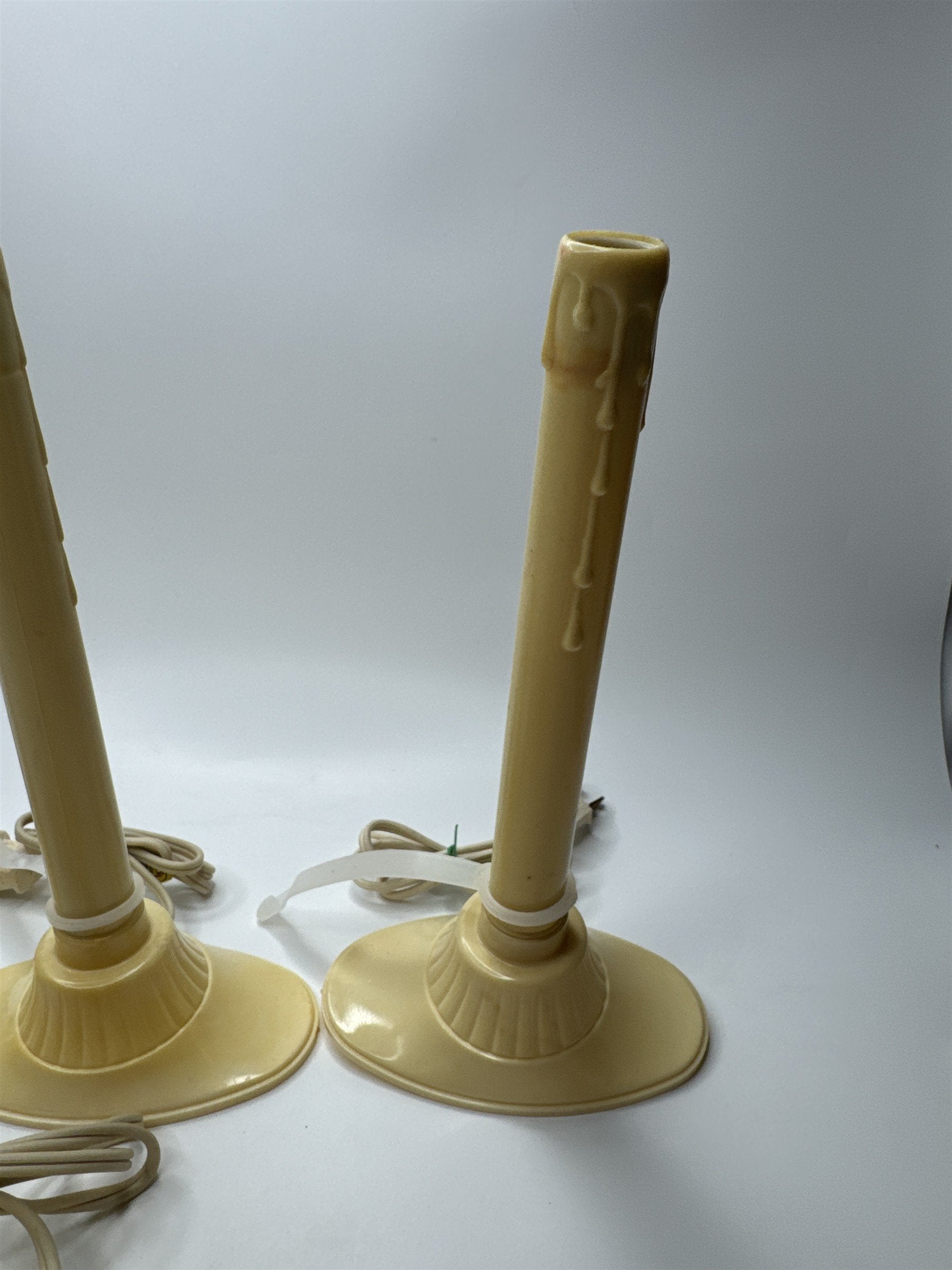 Set of 4 Vintage Window Candlesticks Candolier Electric Candles for Windows