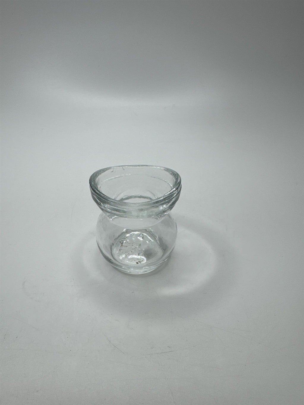 Vintage Glasco Eye Wash Cup Eyewash Clear Round Base Glass Medical Optical