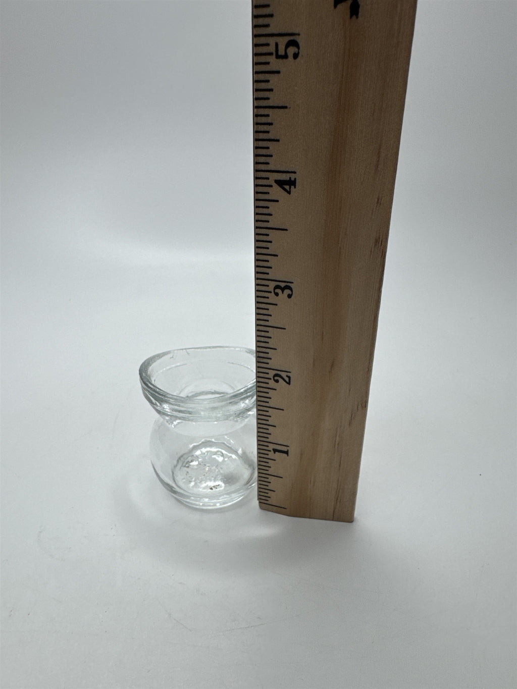 Vintage Glasco Eye Wash Cup Eyewash Clear Round Base Glass Medical Optical