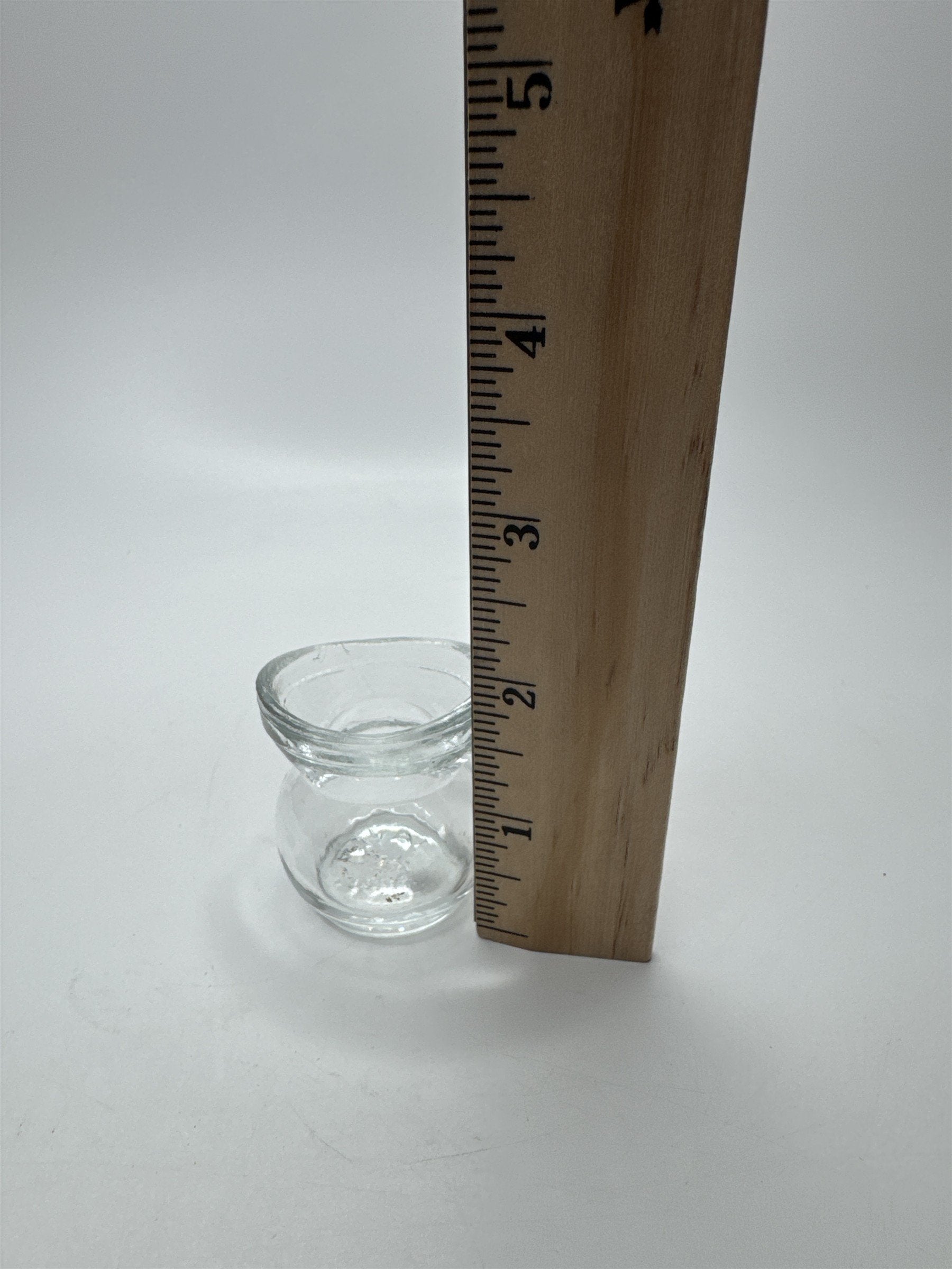Vintage Glasco Eye Wash Cup Eyewash Clear Round Base Glass Medical Optical