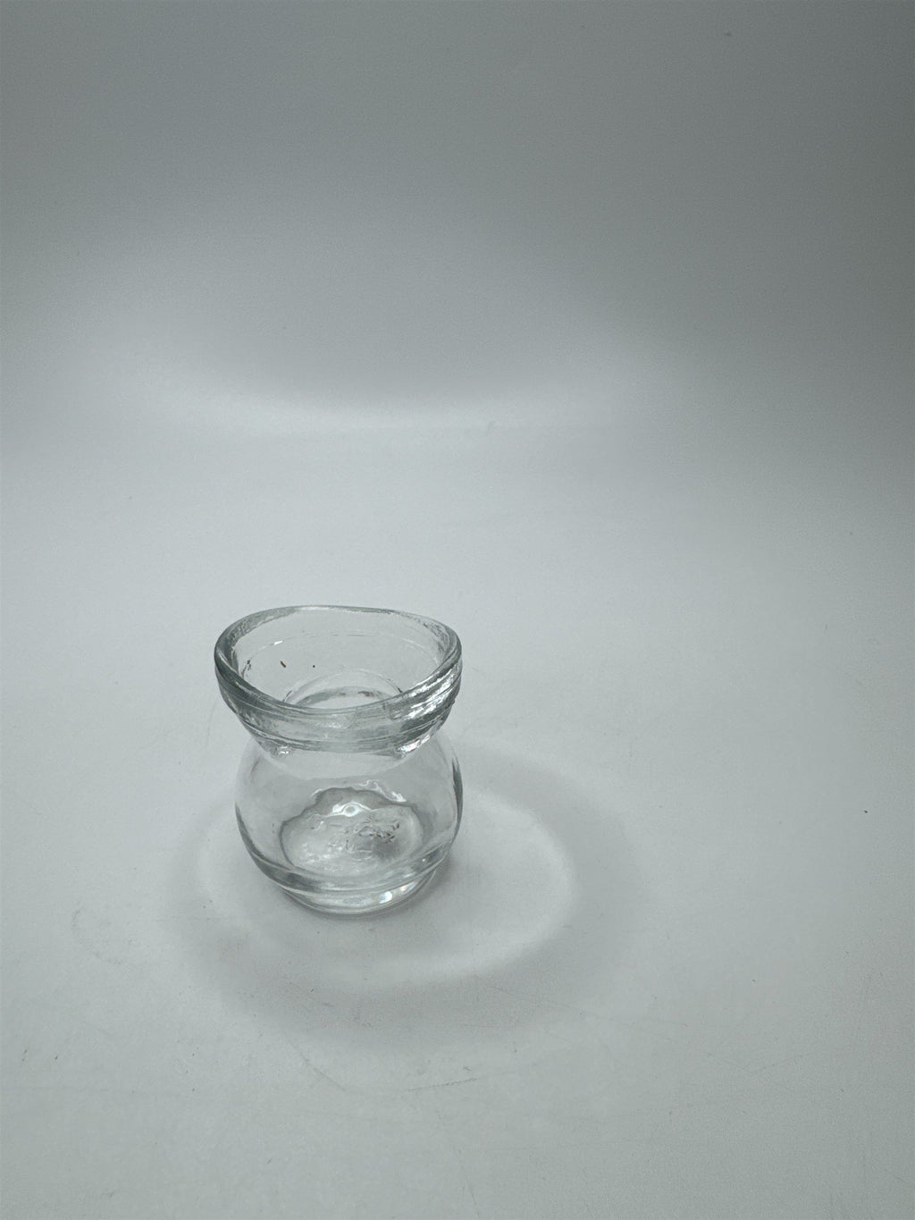 Vintage Glasco Eye Wash Cup Eyewash Clear Round Base Glass Medical Optical