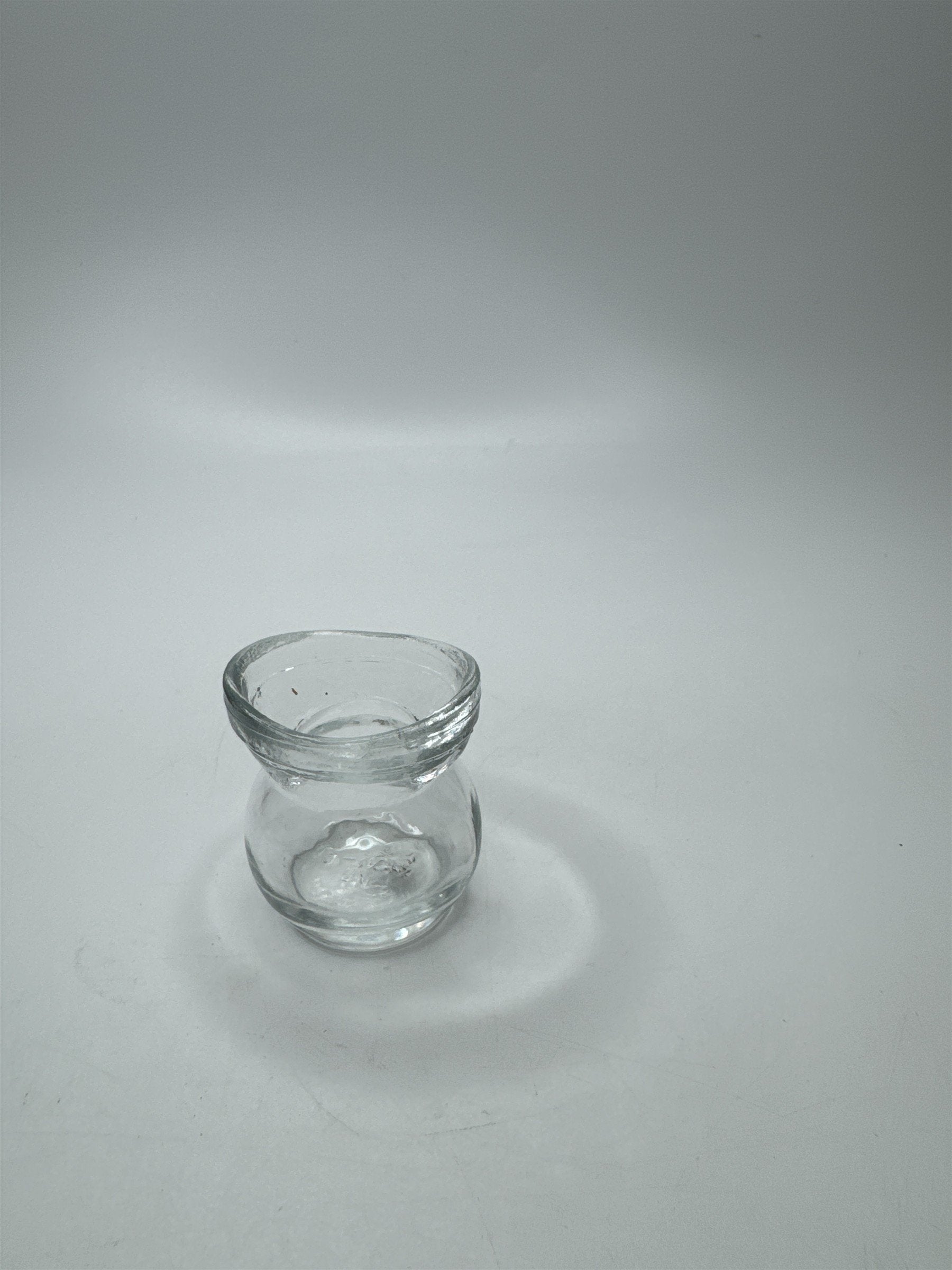 Vintage Glasco Eye Wash Cup Eyewash Clear Round Base Glass Medical Optical