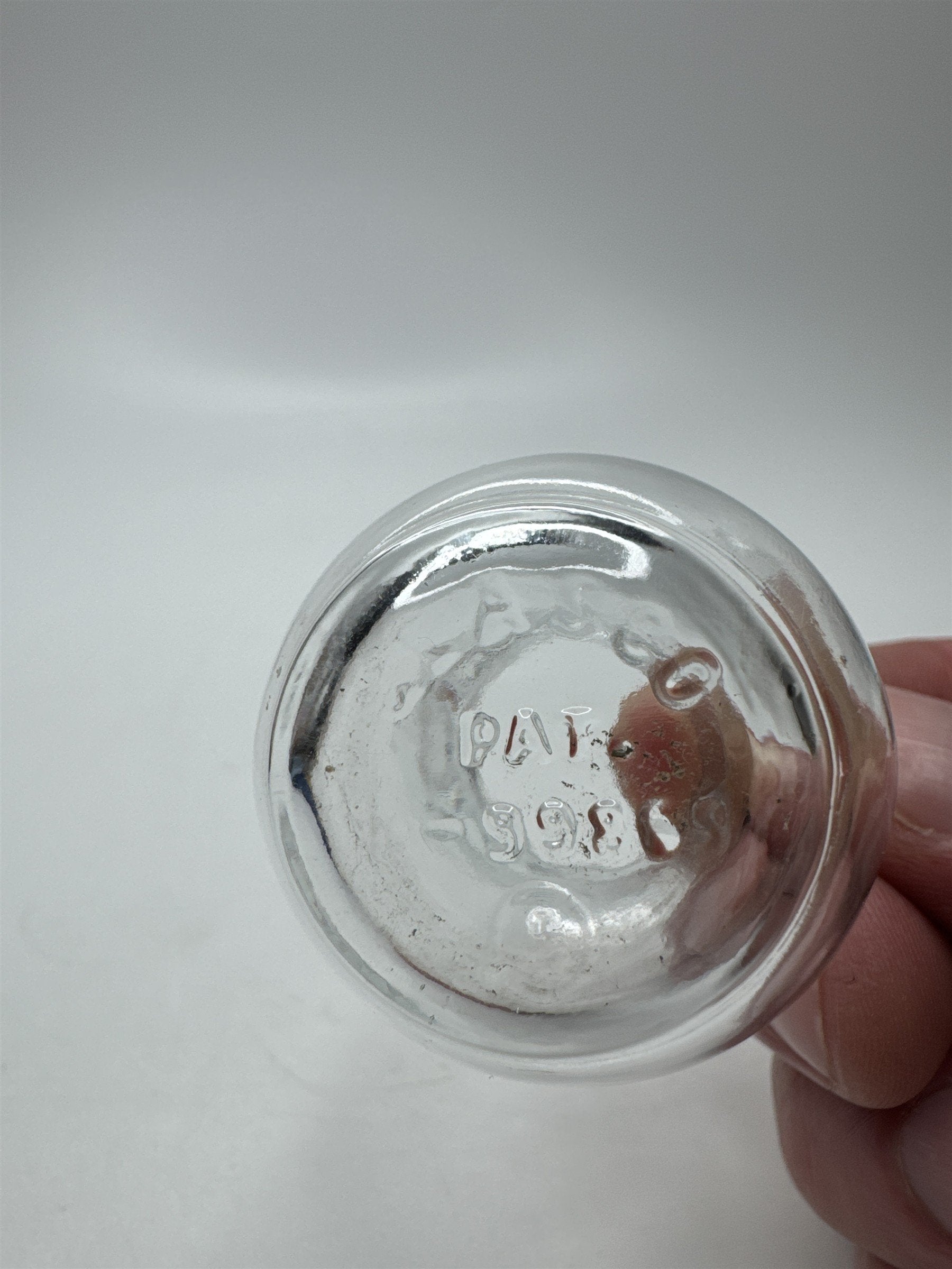 Vintage Glasco Eye Wash Cup Eyewash Clear Round Base Glass Medical Optical