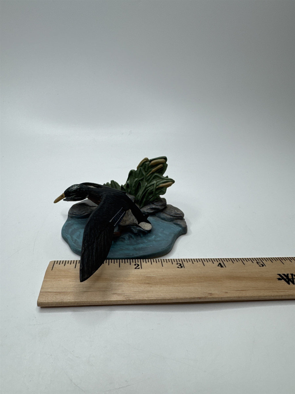 Avon 1989 Native American Collection Mallard Duck Flying Over Pond