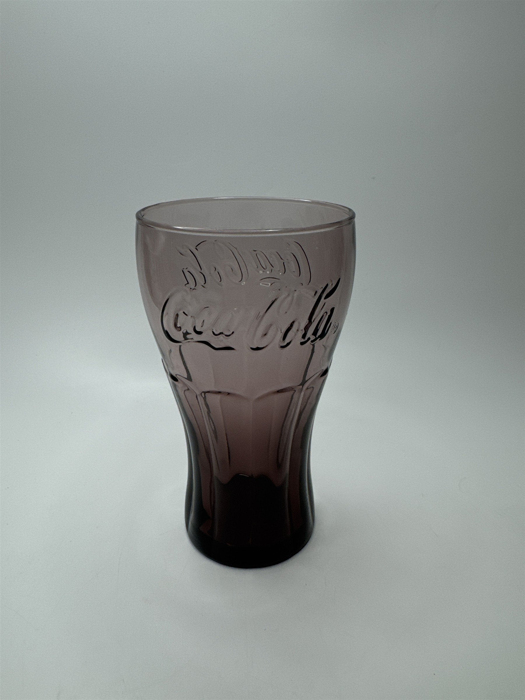 Coca Cola Deep Purple Glass 6" Tall Drinking Glass McDonalds Promo Vintage