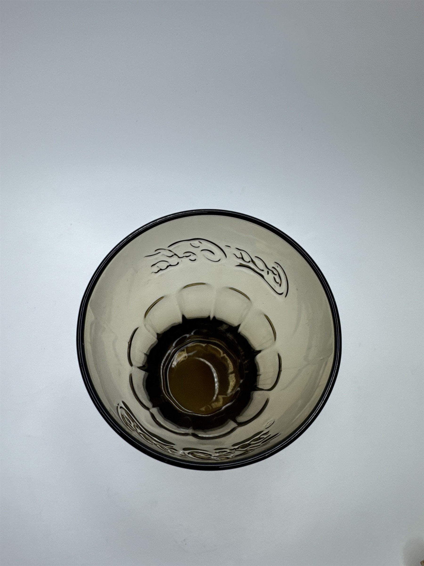 Coca Cola Amber Glass 6" Tall Drinking Glass McDonalds Promo Vintage