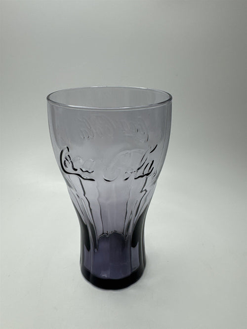 Coca Cola Purple Amethyst Glass 6" Tall Drinking Glass McDonalds Promo Vintage