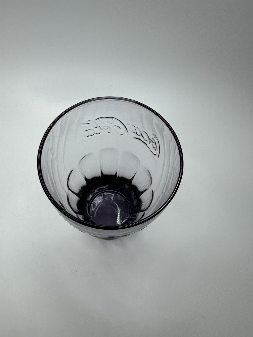 Coca Cola Purple Amethyst Glass 6" Tall Drinking Glass McDonalds Promo Vintage