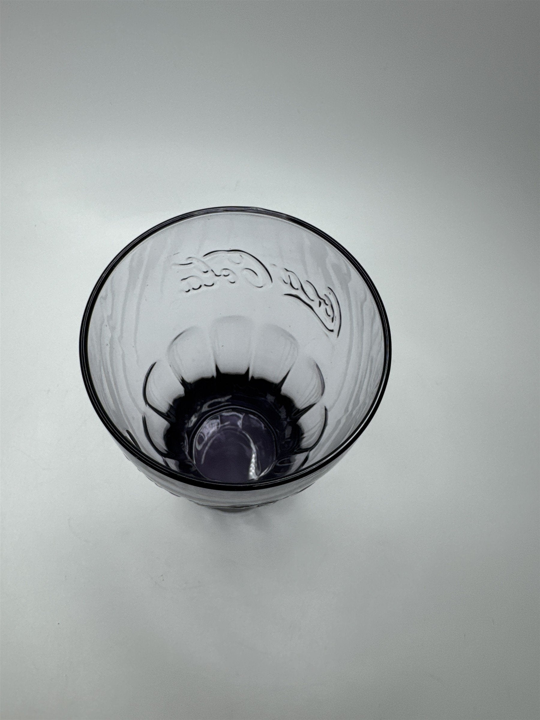 Coca Cola Purple Amethyst Glass 6" Tall Drinking Glass McDonalds Promo Vintage