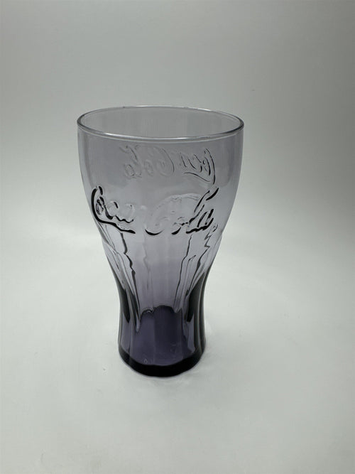 Coca Cola Purple Amethyst Glass 6" Tall Drinking Glass McDonalds Promo Vintage