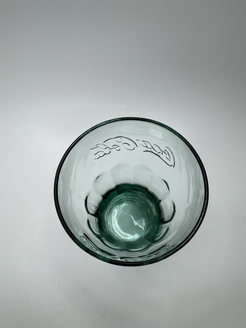 Coca Cola Green Bottom Glass 6" Tall Drinking Glass McDonalds Promo Vintage