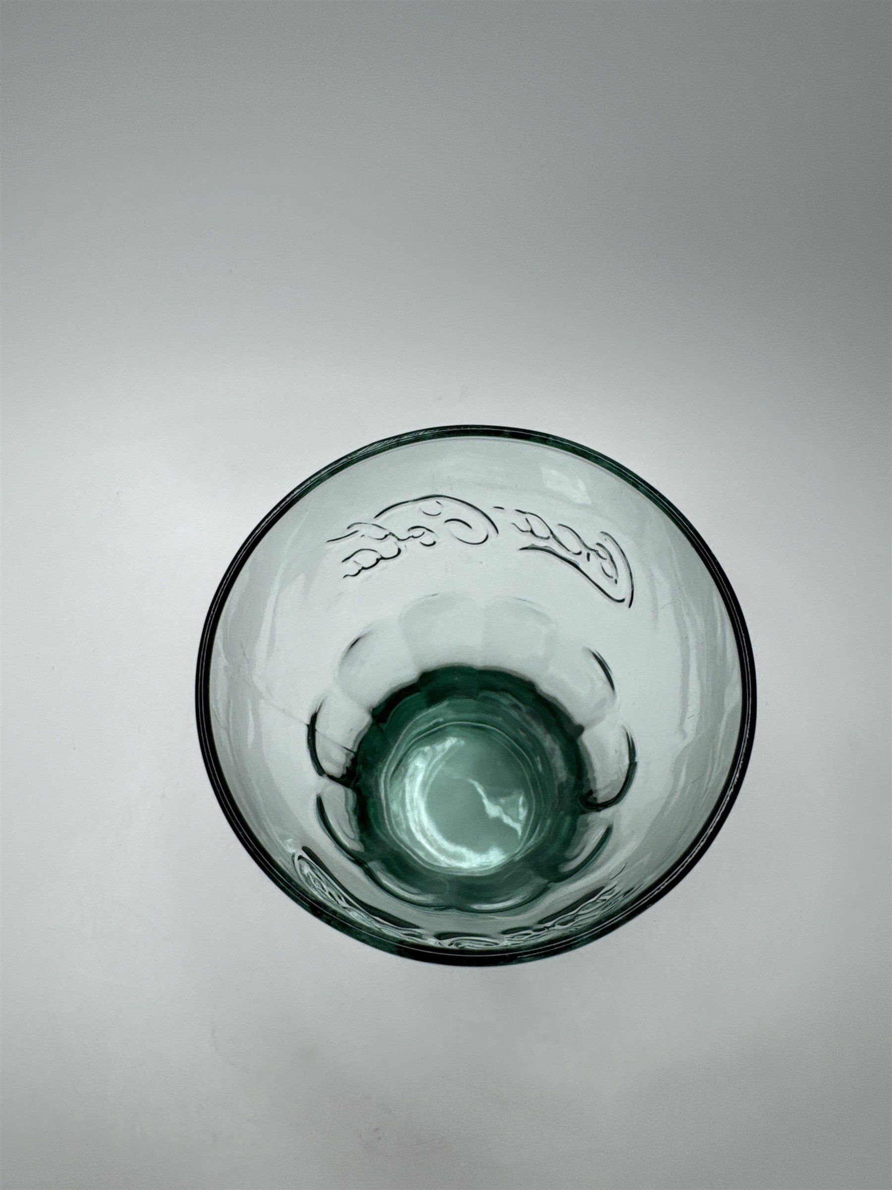 Coca Cola Green Bottom Glass 6" Tall Drinking Glass McDonalds Promo Vintage