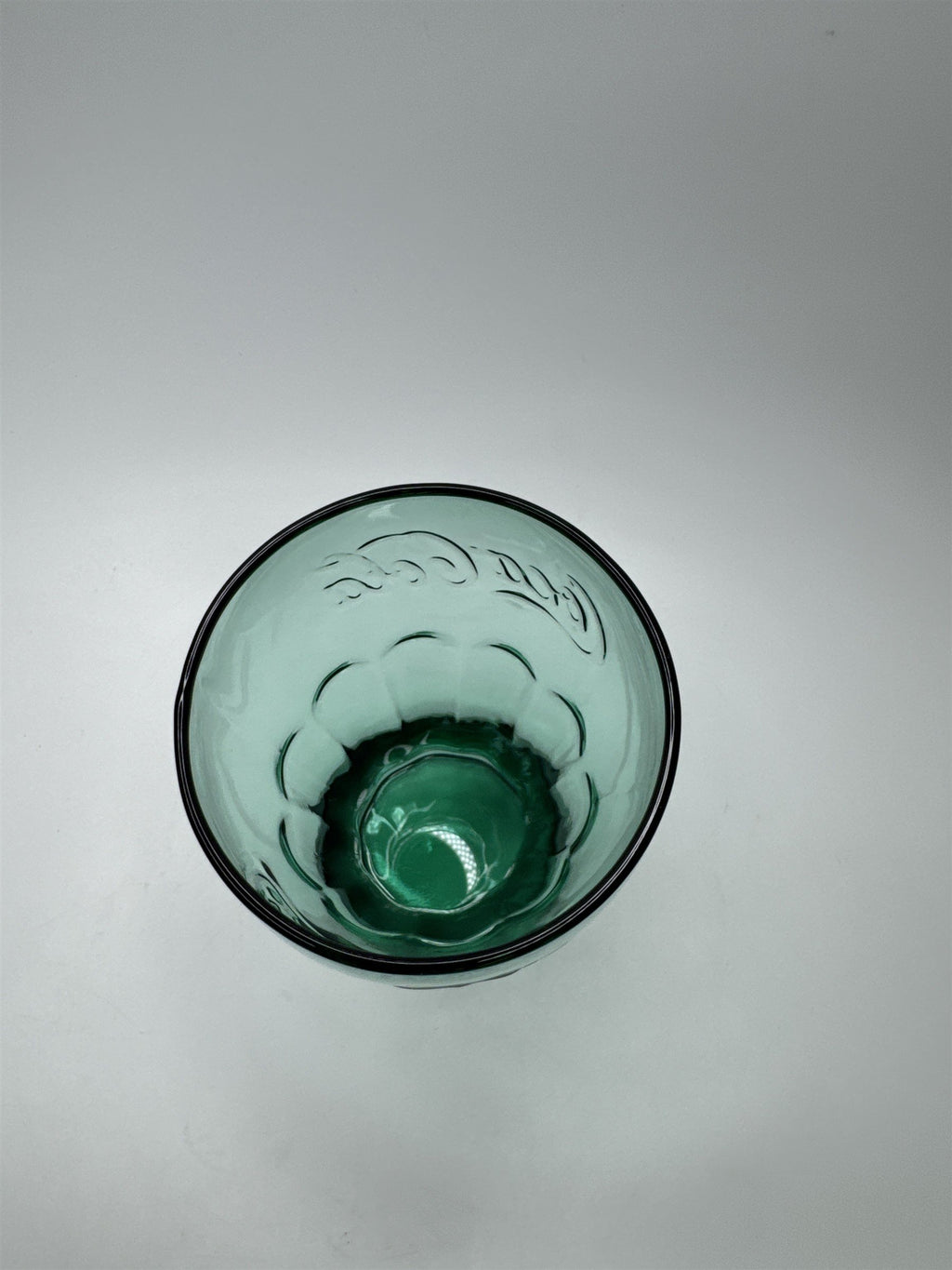 Coca Cola Green Glass 6" Tall Drinking Glass McDonalds Promo Vintage