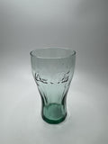 Coca Cola Green Bottom Glass 6" Tall Drinking Glass McDonalds Promo Vintage