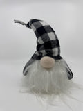 Black And White Checkered/Plaid Christmas Light Up Gnome