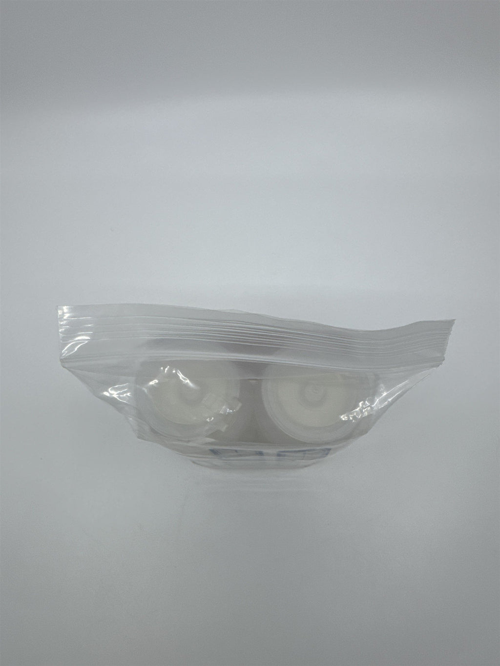 Set of Two Empty Refillable Push-Down Pump Plastic Bottles W/ Labels