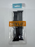 Skylet Sport Black And White And Black and Grey Apple Watch Bands 38mm/40mm NEW