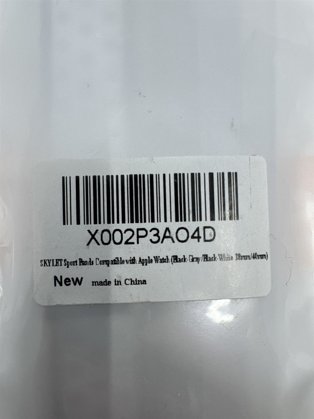 Skylet Sport Black And White And Black and Grey Apple Watch Bands 38mm/40mm NEW