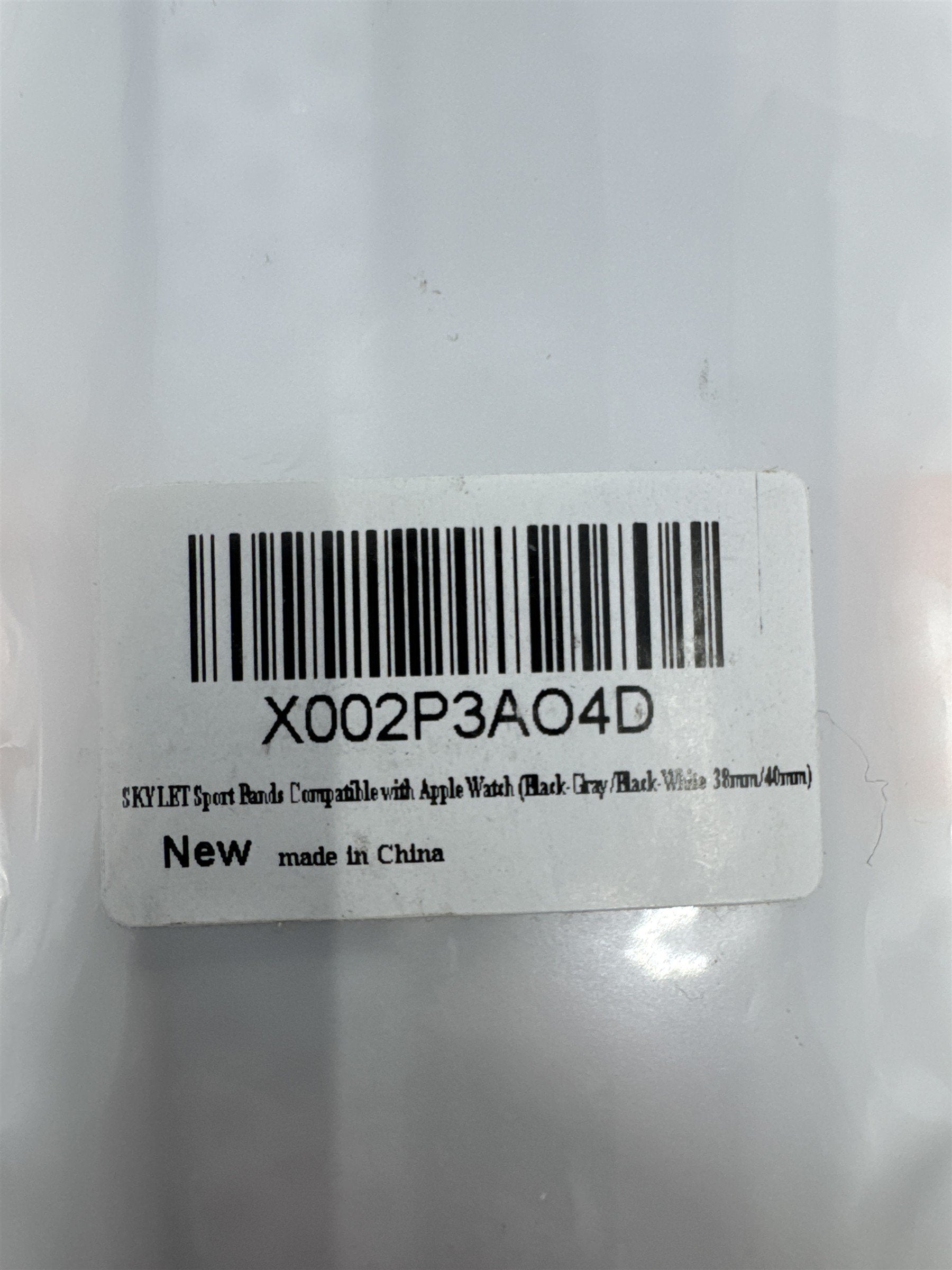 Skylet Sport Black And White And Black and Grey Apple Watch Bands 38mm/40mm NEW